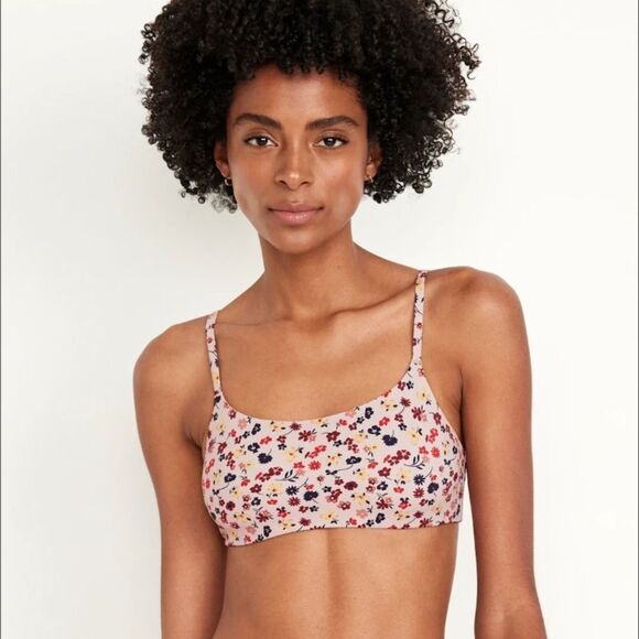 Floral Print Womens Bralette Xl Old Navy Cute Boho Y2k Comfy Bra Sports Gym Tank - Picture 5 of 13
